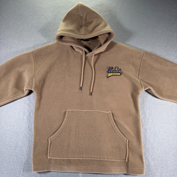 UCLA Bruins Sherpa Hoodie Sweatshirt Adult Small Brown Fleece Truth College NCAA - Picture 3 of 10